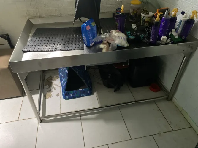 Mesa inox para cozinha industrial