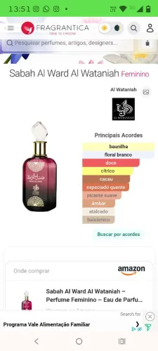 Perfume árabe Sabah