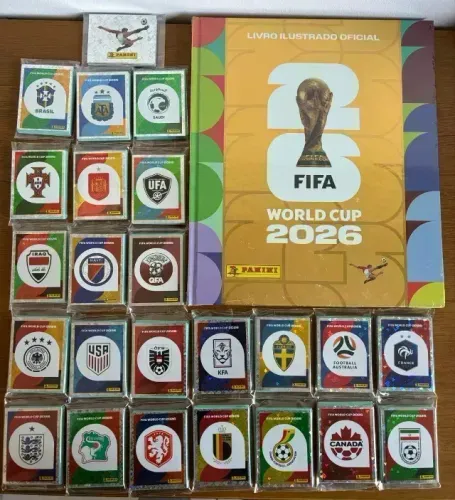 Álbum de Ouro Completo Figurinhas Originais Copa 2026 para colar // Loja Fisica na Savassi
