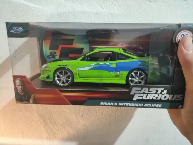Item de colecionador,Mitsubishi eclipse do Brian JADA TOYS Escala 1/24 