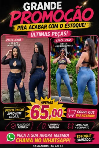 Calças em promoção
