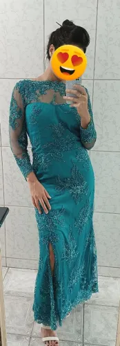 Vestido longo de festa com pedrarias, madrinha, casamento, formatura 