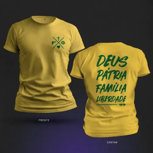 Camisa Bolsonaro 100% Algodão Personalizada em Salvador | Camiseta Bolsonaro