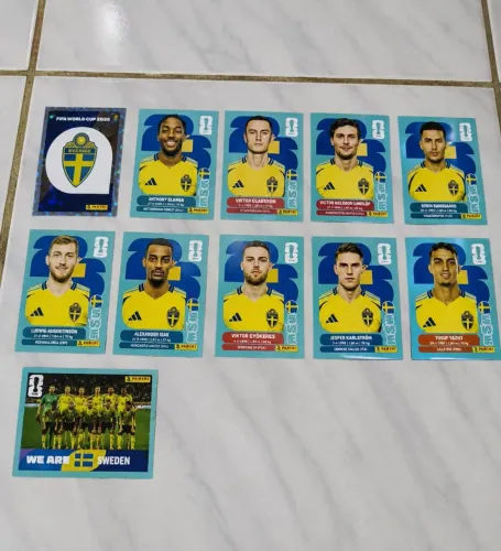 Figurinhas Seleção da Suécia