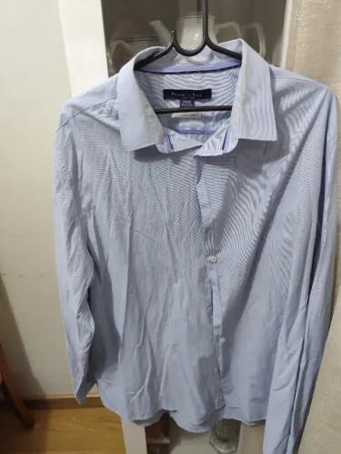 Camisa social masculina - tamanho 6/EG semi-novo 