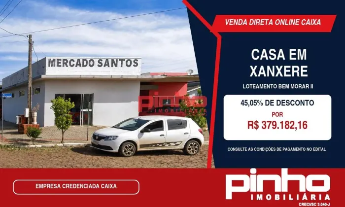 Casa com 2 dormitórios à venda, 158 m² por R$ 379.182,16 - São Jorge - Xanxerê/SC