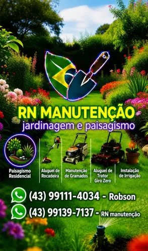 Jardinagem, paisagismo e aluguel de roçadeira 