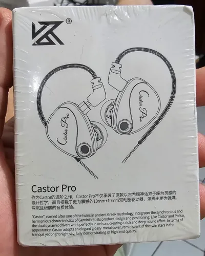 Fone KZ Castor Pro fabricado Pela Harman (JBL)