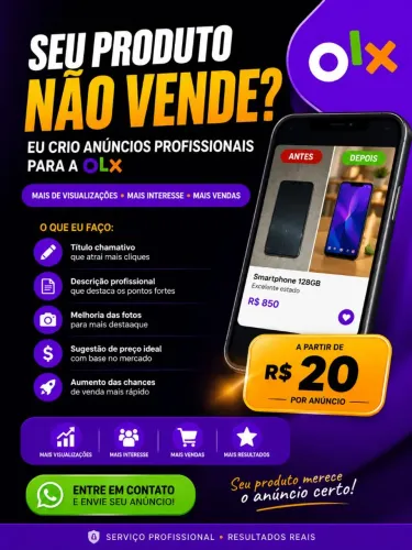 Crio Anúncios Profissionais para OLX | Venda Mais Rápido