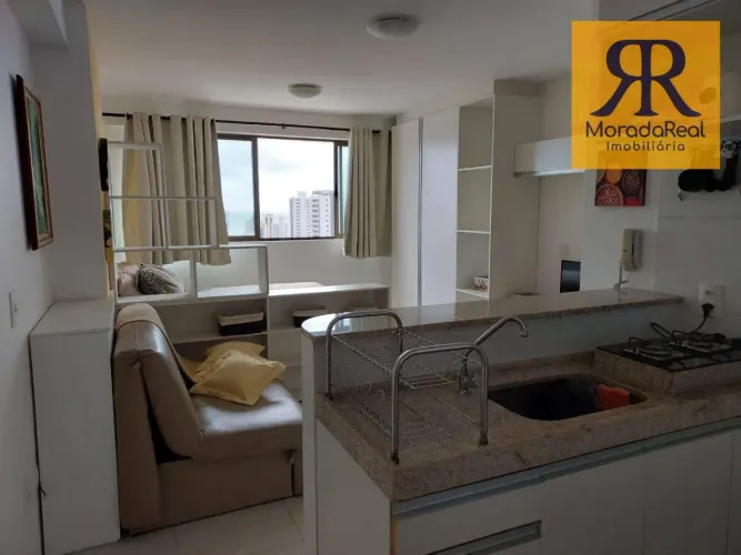 Apartamento com 1 quarto para alugar, 27 m² por R$ 2.600/mês - Boa Viagem - Recife/PE