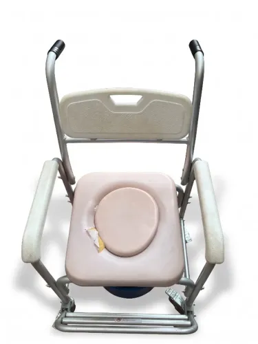 Cadeira de Banho Higiênica com Rodas Supermedy S40 - Alumínio - Até 100 kg