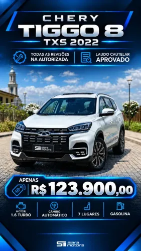 Chery Tiggo 8 TXS 1.6 Turbo Tgdi AUT 2022