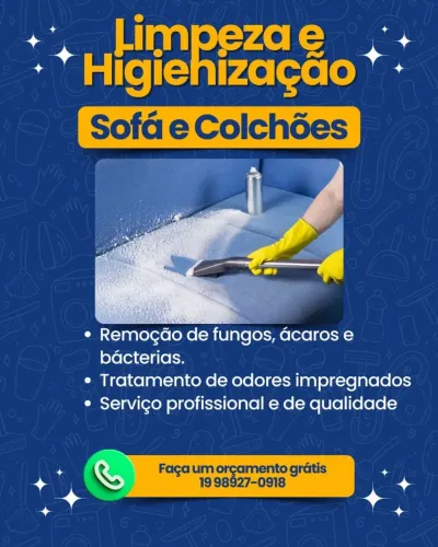 Limpeza e Higienização de Estofados ( em domicílio )