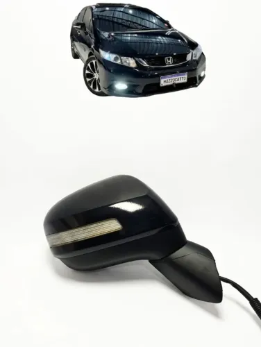 Retrovisor Honda Civic G9 Com Pisca 2012 2013 2014 2015 Direito (Usado)