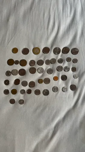 Coleção de moedas antigas