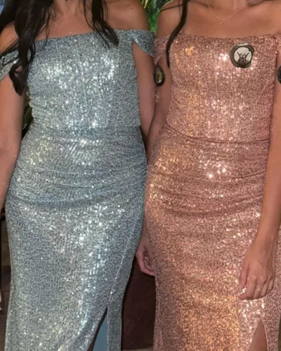 VESTIDO DE FESTA EM PAETÊ TAM PP