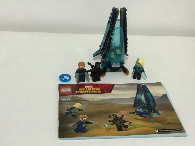 LEGO Marvel 76101 - Capitão América Viúva Negra Vingadores Outrider Dropship Attack