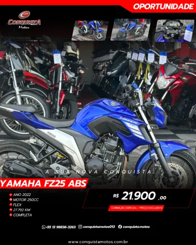 Fz25 Fazer 250 abs 2022 (Apenas 27.000Km)