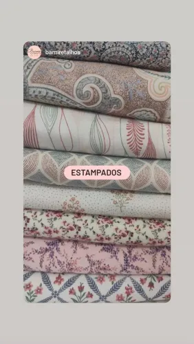Saldo de retalhos de malha, moletom estampados