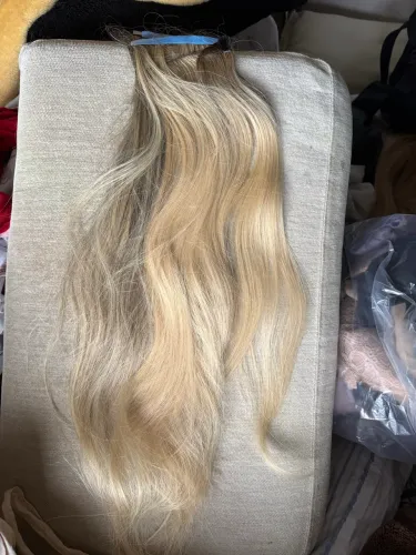 Mega Hair Brasileiro 100% Humano - 60 cm | 80 g | Loiro Claro