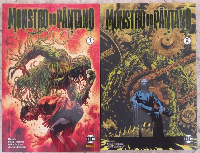 Monstro do Pântano de Ram V Completa vol 1 e 2 da Editora Panini
