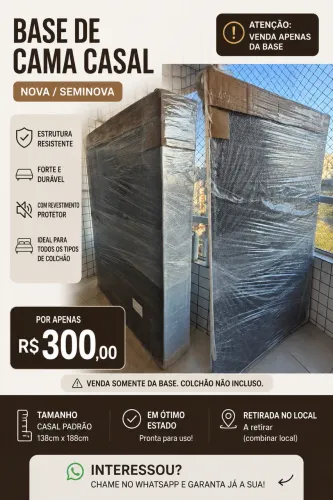 Base cama casal