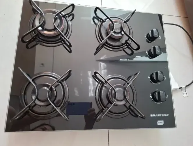 Cooktop BRASTEMP Ative! 4 Bocas a Gás - Excelente Estado (Lindo!)