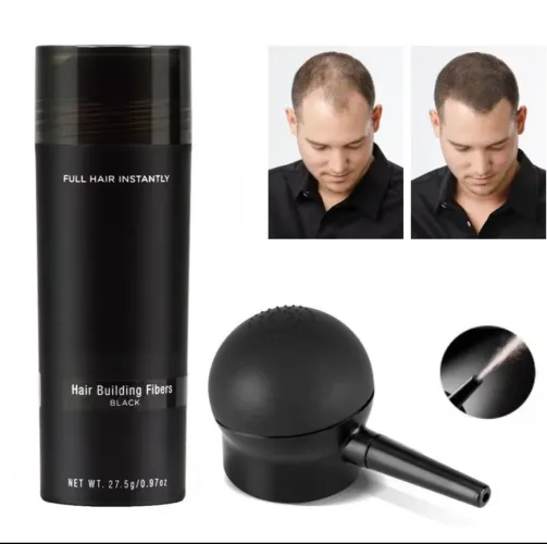 Fibra Capilar Preto, maquiagem para cabelo 