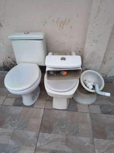 Vaso sanitário com lavatório sem novo