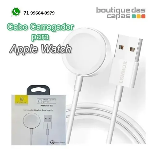 Cabo Com Carregador Magnético Para Apple Watch Lehmox LE-277 1 metro