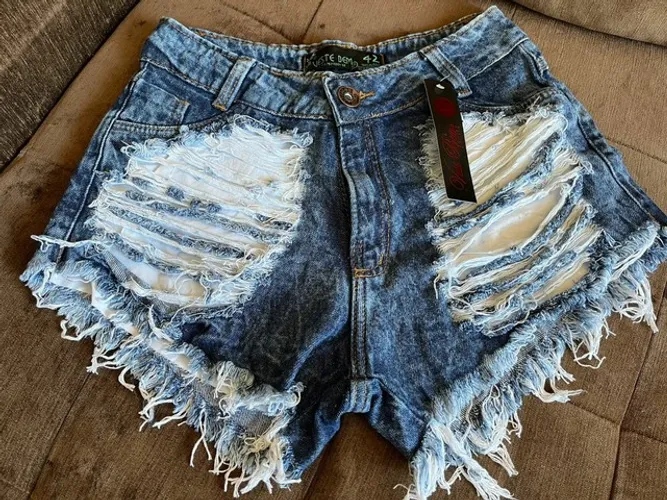 Short em jeans 
