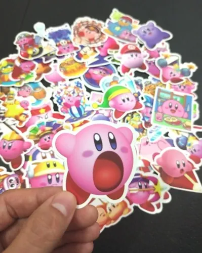 Kit 10 Adesivos Kirby - Pacote Games Pop Star Dream Land Jogo Aventura - NerdDog Store