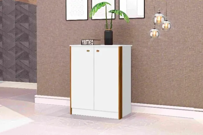 Balcao Office 2P Branco.Freijo Até 12x - Frete Grátis 