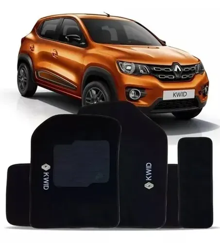 Tapete Carpete Renault Kwid - Preto 5PÇ