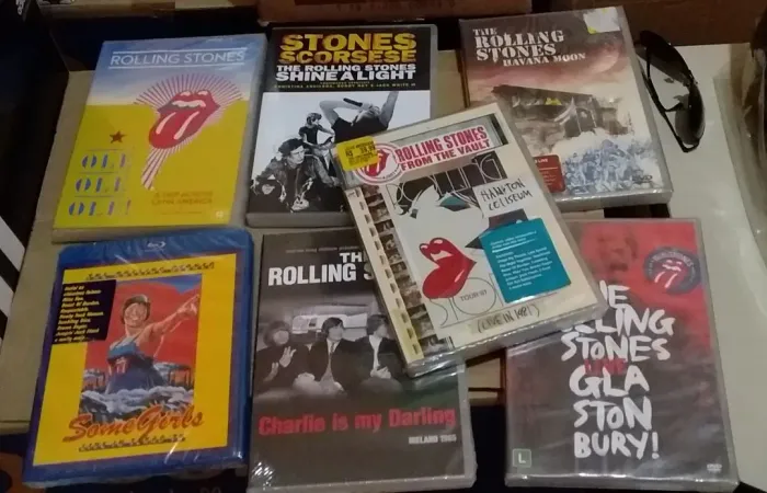 Kit 6 DVD'S + 1 Blu-ray Coleção The Rolling Stones - Lacrados