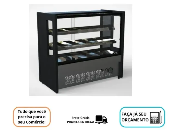Balcao Estufa 1,25 Novo Polar Platinum