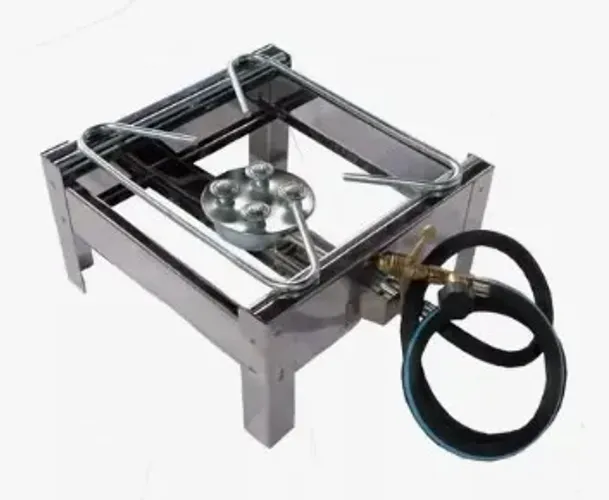 Fogão Fogareiro Inox Alta Pressão 1 Boca