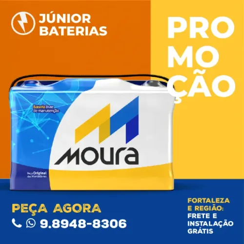 Bateria 50 amperes moura fox prisma