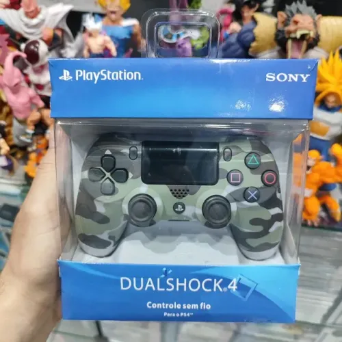 Controle para PS4/PC Cinza Camuflado Novo Acompanha Cabo USB - Aceito OLXPAY e Faço Envio