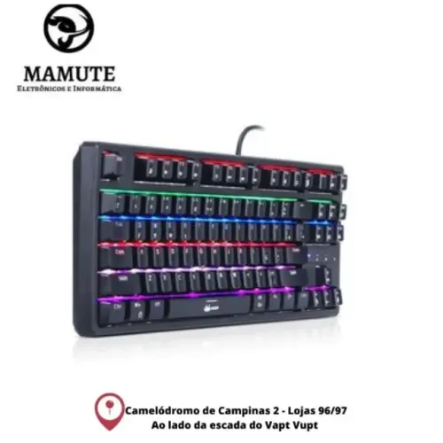 Teclado Mecânico Gamer Para Computador Notebook Usb Tkl Rgb