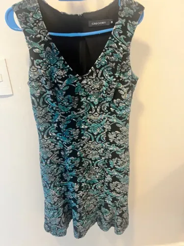 Vestido Gregory com Glitter Verde