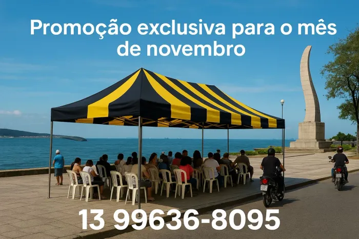 Tendas 20x11 locação em Santos