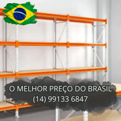 Mini Porta Palete estrutura de aço para loja