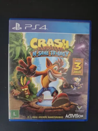 Promoção Jogo Crash Bandicoot Trilogy PS4 Midia Fisica( ACEITO CREDISHOP)