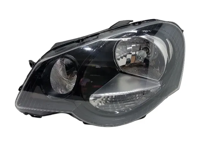  Farol esquerdo Polo 2013 2014 Mascara Negra Original Recuperado 6QE941007D
