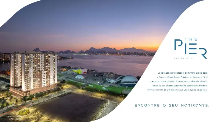 Condomínio The Pier Residencial - Apto 1, 2 e 3 quartos no centro de Niterói