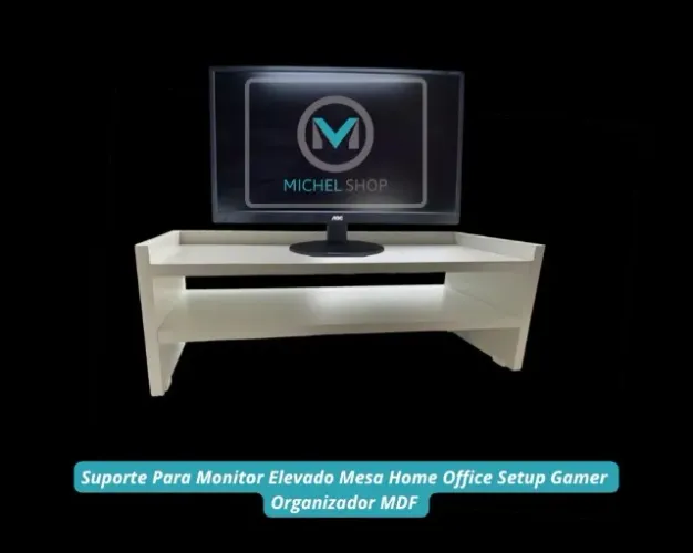 Suporte Para Monitor Elevado Mesa