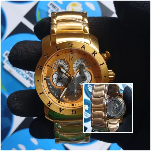 RELOGIO BV AUTOMÁTICO DOURADO