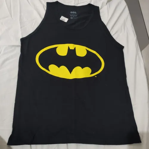Camiseta Regata Batman Tam G Nova 