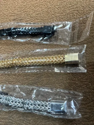 Pulseira de aço masculino 19 cm